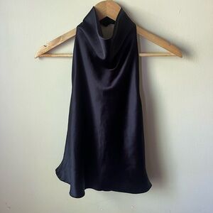Zara Midnight Blue Satin Halter